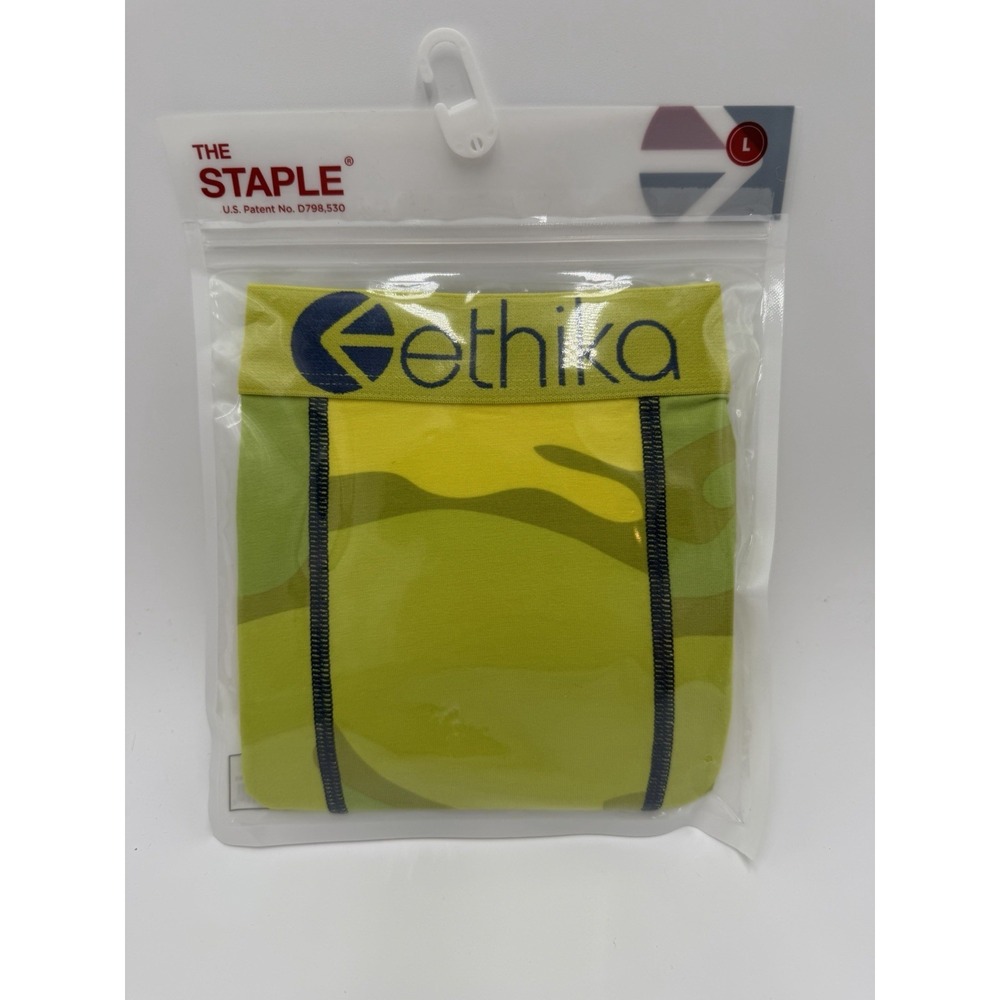 Ethika Men's Flourescent Camo Boxer Briefs Large